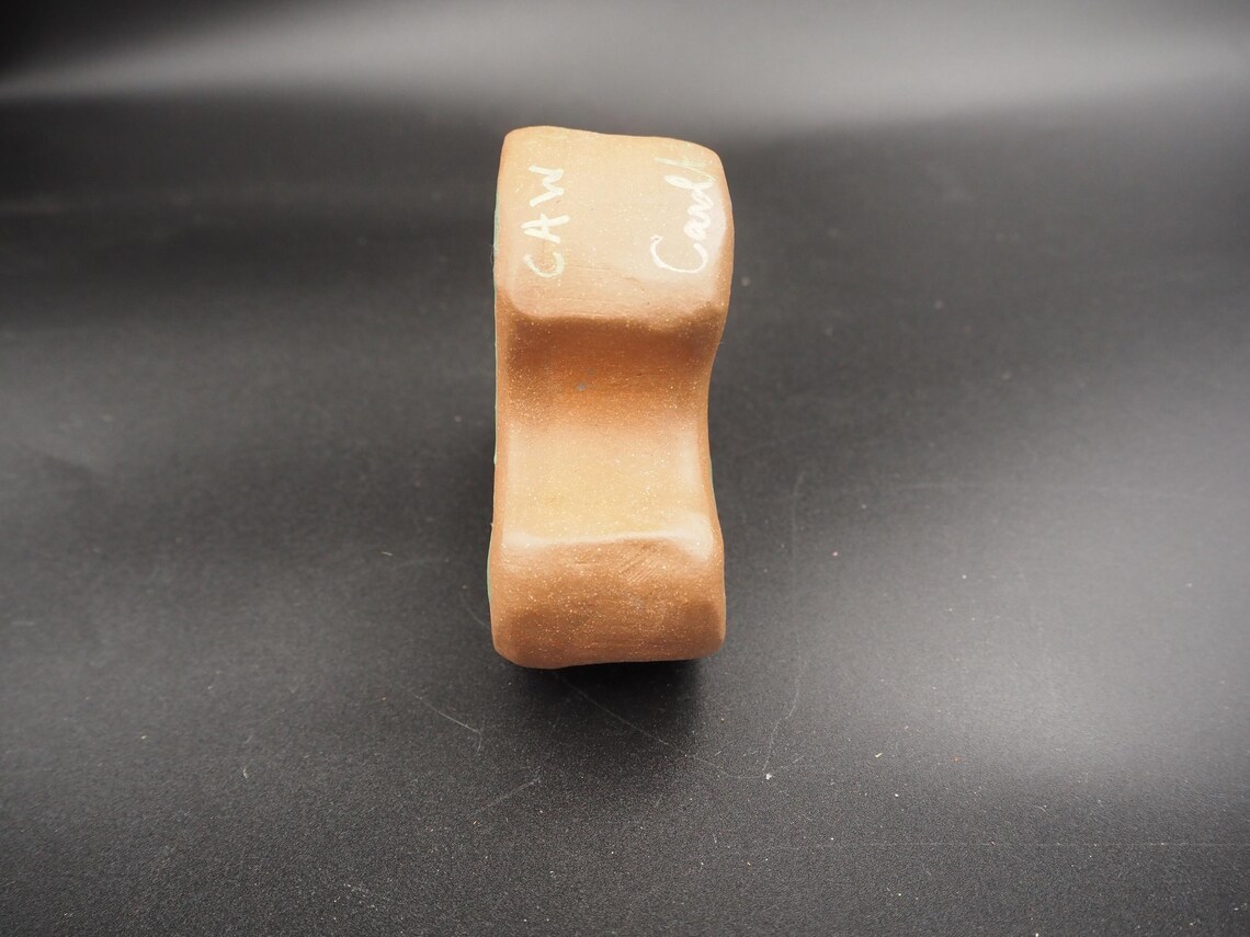 Vintage Ceramic Rattle, Hand Made Triskelion Percussion Toy, foto 4 de 5