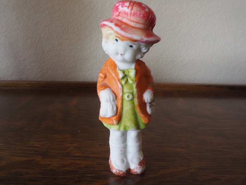 Vintage Penny Dolls Bisque Doll Marked Made in Japan 5653 A130 Etsy