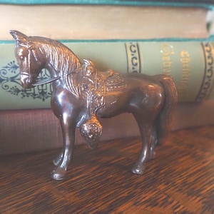 Vintage Copper Western Horse Figurine from the 1950&#39;s  Horse Collectible Carnival Horse