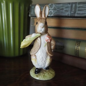 SIGNED Benjamin Ate a Lettuce Leaf Beatrix Potter Royal Albert England 1992