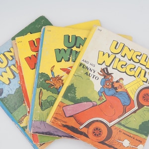 Vintage Set of 4 Uncle Wiggly Books