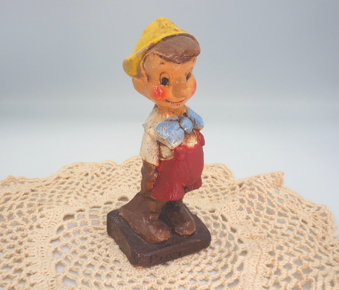 Vintage Pinocchio 1940's Walt Disney Collectible Figurine Syroco Style