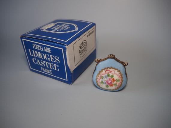 Vintage Limoges Box Purse Hand Painted Peint Main… - image 7