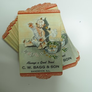 Vintage Advertising Playing Cards: C.W. Bagg and Son, Remembrance Deck