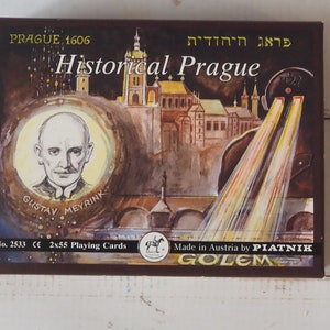 Vintage Piatnik &quot;Historical Prague&quot; 2533 Playing Cards Hunting  Double Deck Bridge Deck Austria