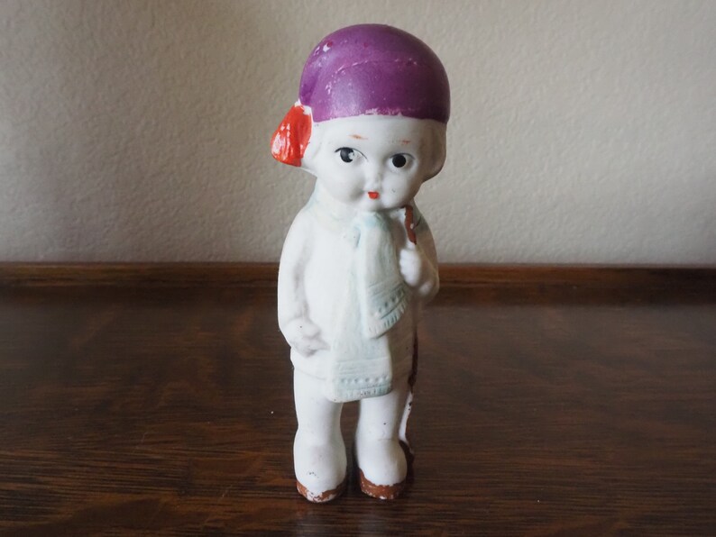 Vintage Penny Dolls Bisque Doll Marked Made in Japan 5653 A130 Etsy