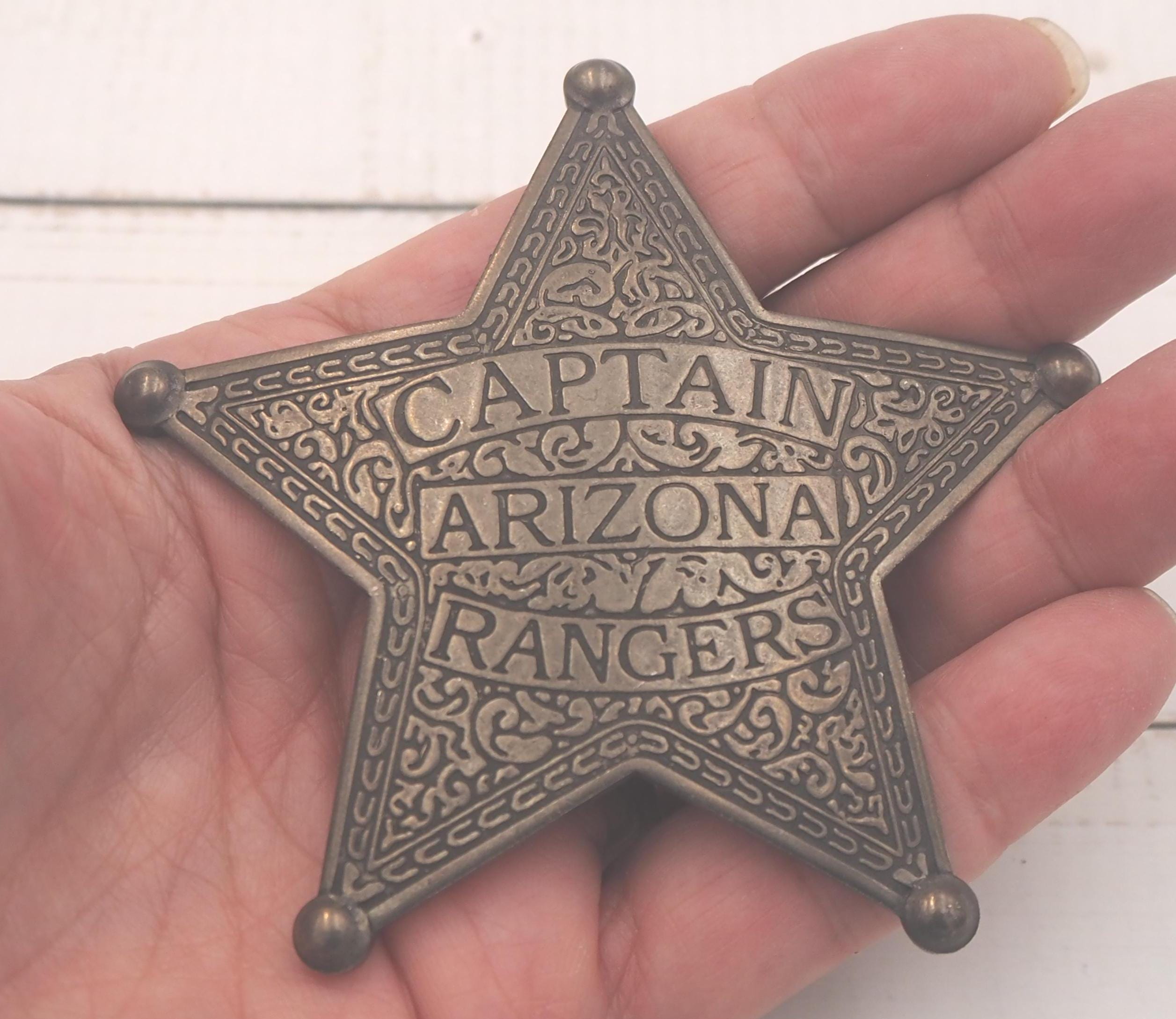 Vintage Captain Arizona Rangers Star Badge - Etsy