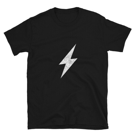 Lightning Bolt Graphic Tee Shirt Short-Sleeve Unisex T-Shirt | Etsy