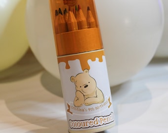 Lápiz de color personalizado, Lápiz para colorear personalizado, Favor de fiesta personalizado