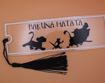 Hakuna Matata Bookmark, Book Lover Gift Bookmark, Custom Book  Mark