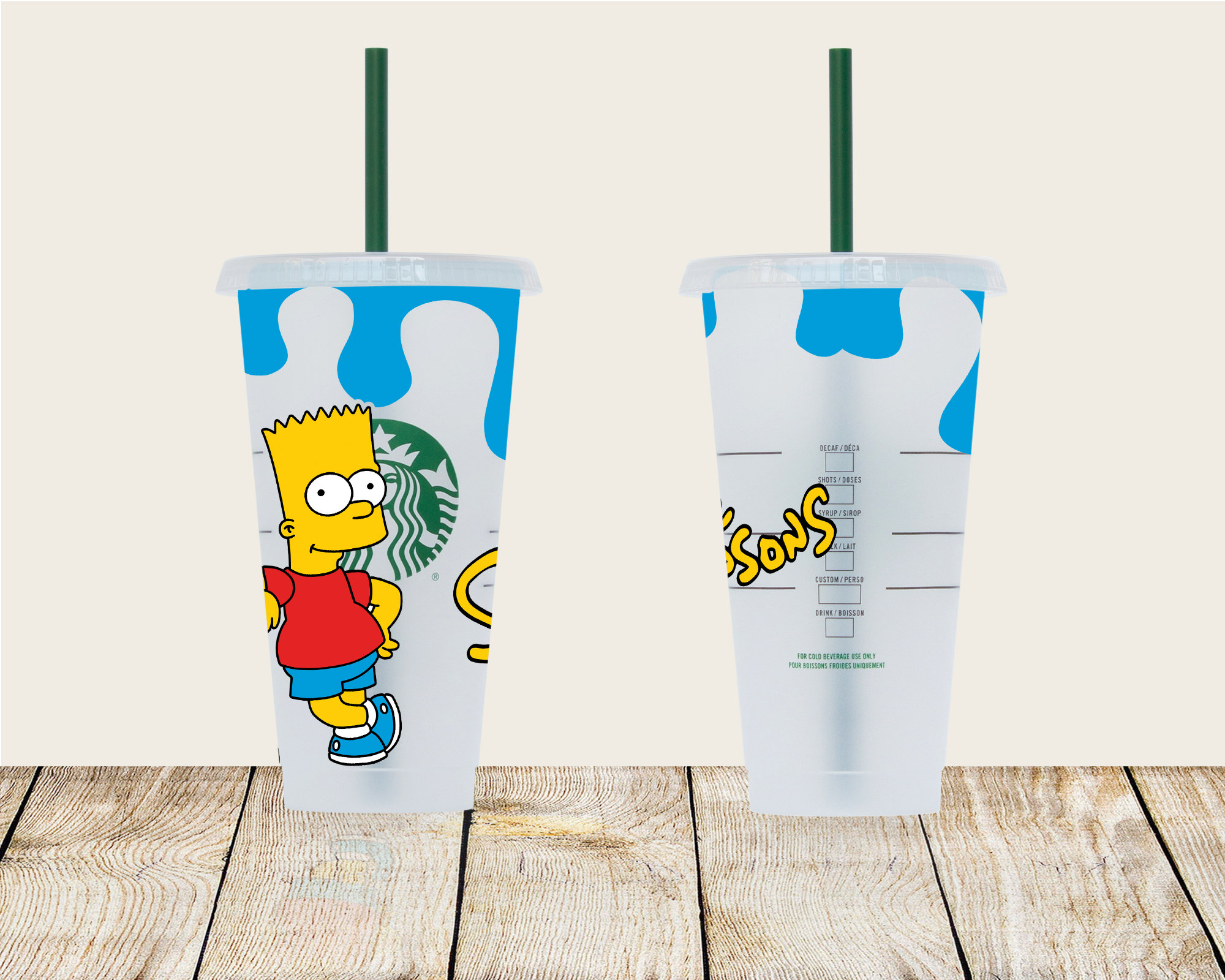 Baby Bart 20oz Skinny Tumbler (Lid and Plastic Straw Included)