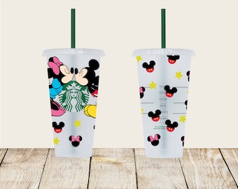 Musse och Minnie kyssande Venti-mugg, Musse och Minnie Starbucks specialdesignad mugg, Starbucks-mugg