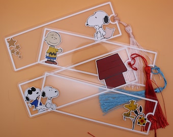 Snoopy Bookmark, Book Lover Gift Bookmark, Custom Book  Mark