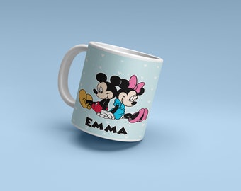 Mickey and Minnie Inspired Mug Set, Minnie Mug, Mickey Mug, Valentine's Day