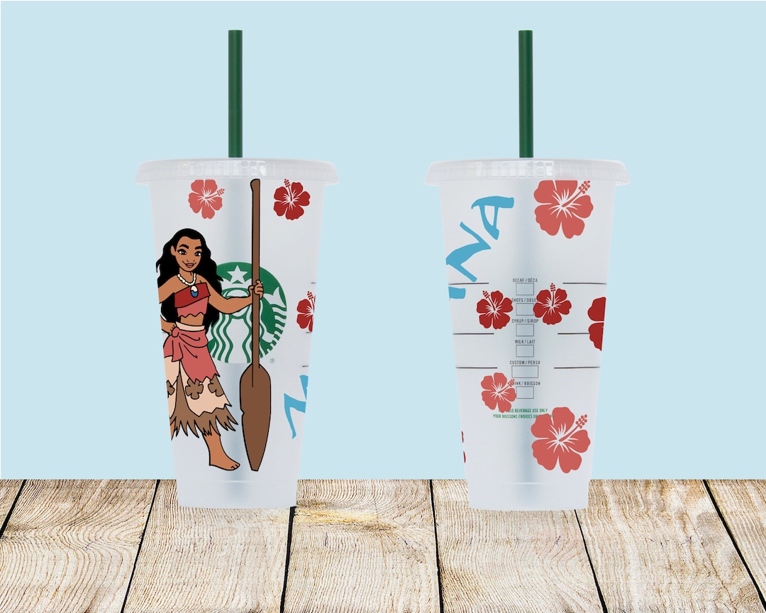 Moana Custom Cup Moana Starbucks Cup Moana Etsy