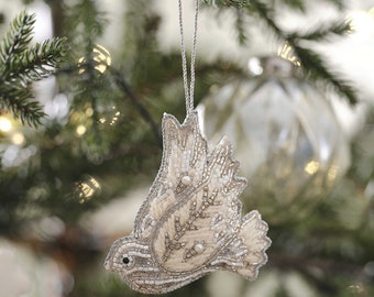 Embroidered Christmas Tree Ornaments