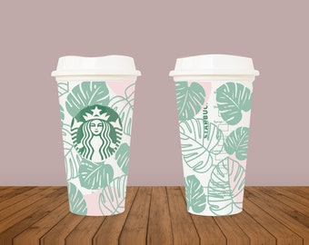 Folhas de xícara quente personalizada
