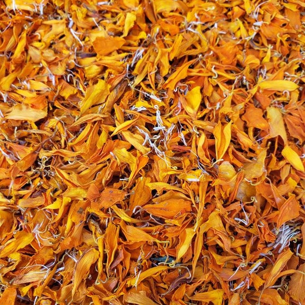 Dried Orange Marigolds