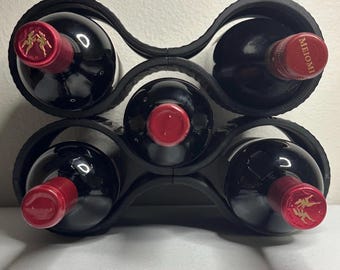 Modern 3D Printed Wine Rack: Stackable PLA Countertop Holder