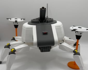 Arc Raiders Bombardier Figure with Dual Spotters | Articulated Display Model | Rotating Base & Non-Slip Feet
