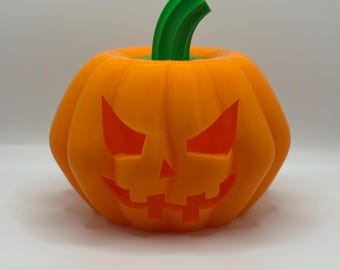 3D Printed Jack O'Lantern Tea Light Holder: Halloween Decor w/ LED
