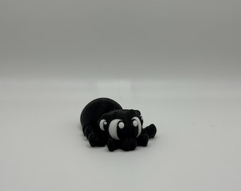 3D Printed Flexi Spider: Articulated Fidget Toy, Halloween Decor