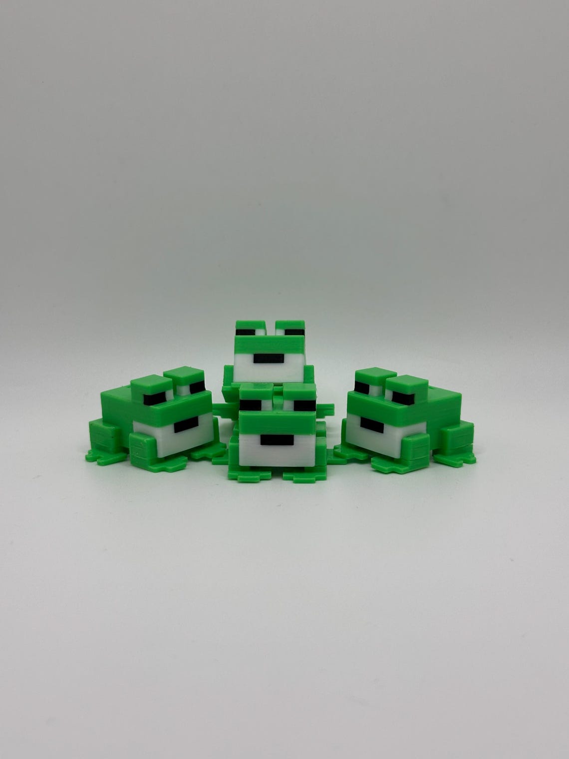 Minecraft-inspired Frog | 3D Printed Pixelated Frog Figure | Minecraft ...