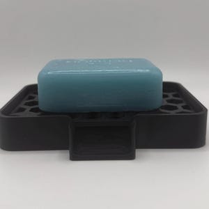 3D Printed Honeycomb Soap Dish – Modern Soap Holder with Drainage, Minimalist Bathroom Decor