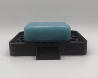 3D Printed Honeycomb Soap Dish – Modern Soap Holder with Drainage, Minimalist Bathroom Decor