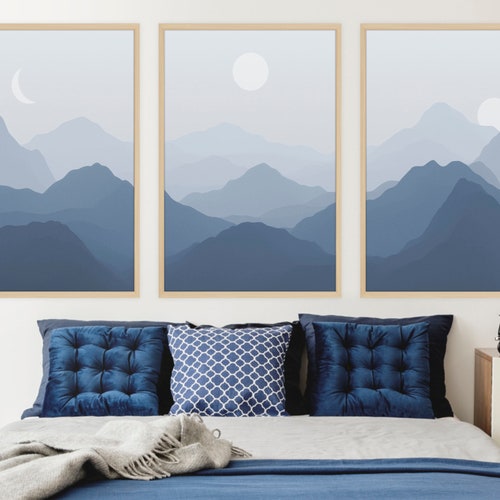 Wood Wall Art Northern Lights Set of 3 3 D Wall Art Decor Etsy