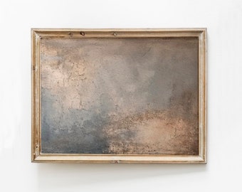 Lichtblauwe abstracte kunstprint: rustgevend kustdecor (digitale download)