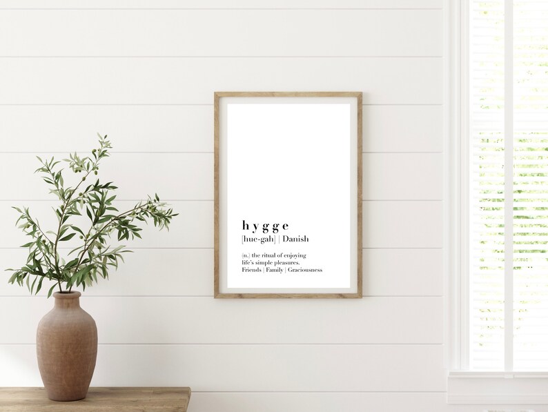 Definition Print Printable Wall Art Definition Printable Minimalist Decor Instant Download Hygge Wall Art Hygge Print
