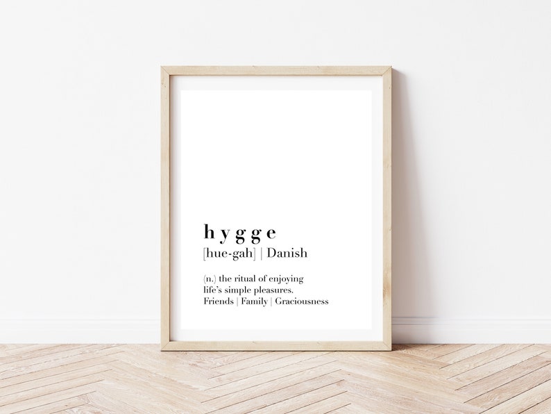 Definition Print Printable Wall Art Definition Printable Minimalist Decor Instant Download Hygge Wall Art Hygge Print