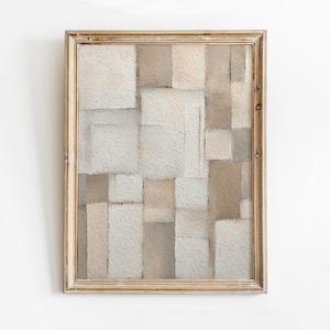 Arte de parede xadrez neutra, impressão de arte xadrez bege, impressão de arte em caixa moderna, arte xadrez moderna, impressão em xadrez, download instantâneo