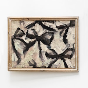 Pintura de arco abstracto, arte imprimible de arcos negros, impresión de coqueta vintage, cartel de decoración de pared de moda, impresión de arte de habitación de niñas Descarga instantánea