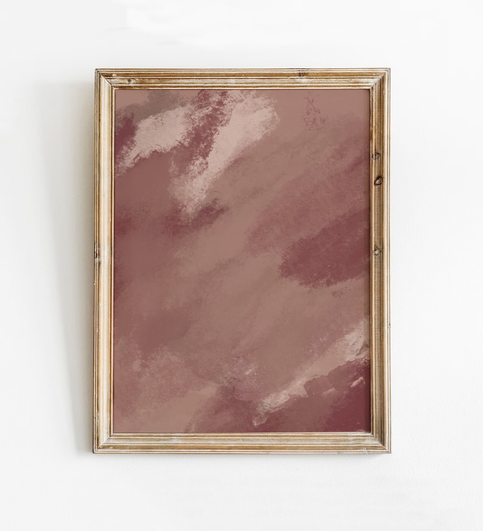 Abstract Mauve Print, Pink Modern Oil Painting, Mauve Color Study Art, Modern Organic Wall Art, Fine Art Painting, Trendy Instant Download