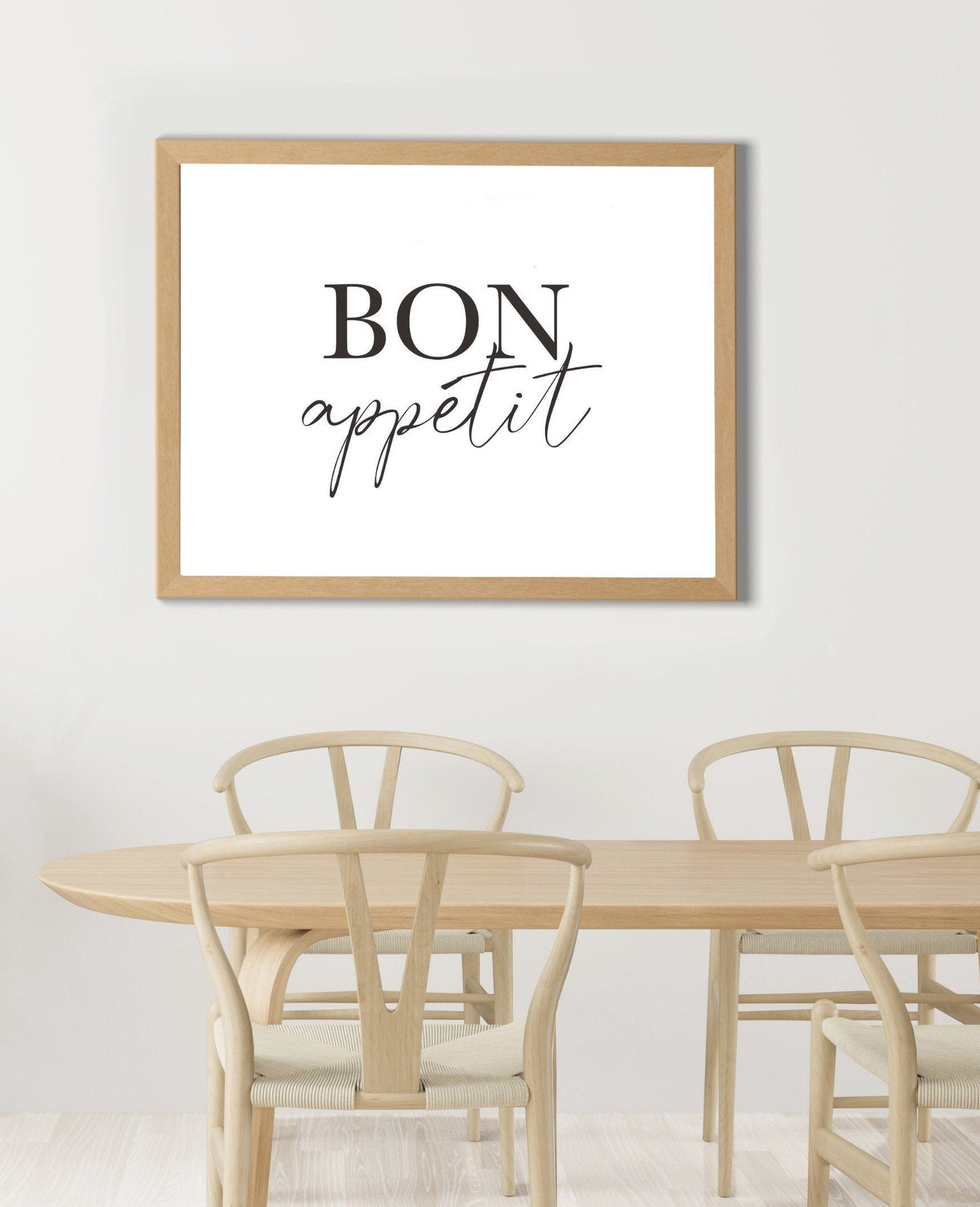 Bon Appetit Print / Bon Appetit Imprimible / Bon Appetit Wall - Etsy España