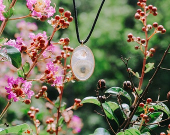 Seashell Clear Quartz Opal Pendant