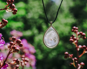 Clear Quartz Teardrop Pendant