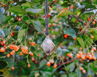 Seashell and Amethyst Pendant