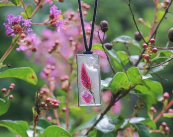 Pink Tourmaline Rectangle Pendant