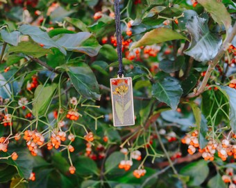 Dried Sunflower and ---- Pendant