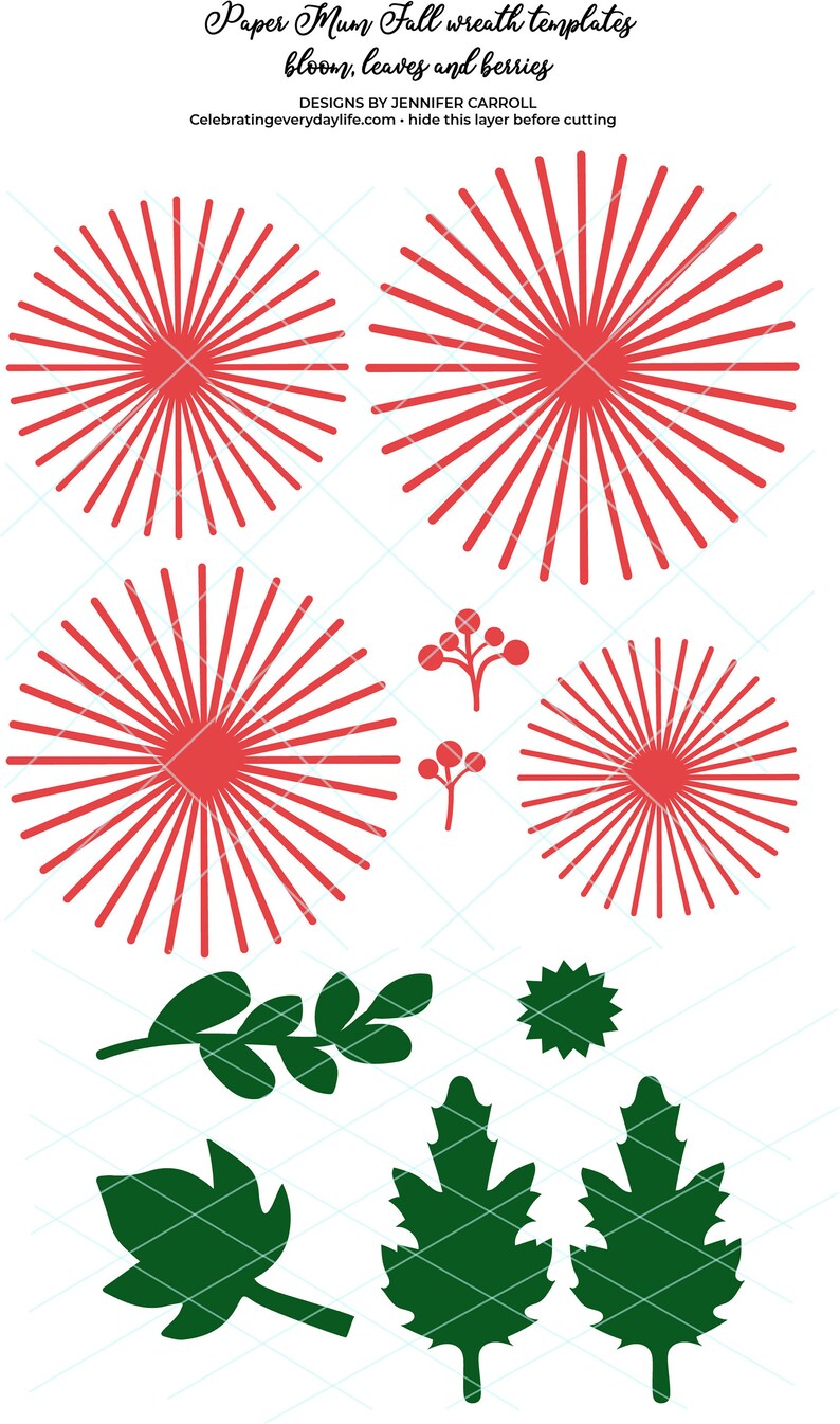 Mum Paper Flower SVG Chrysanthemum SVG Fall Paper Flower ...