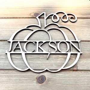 Glowforge File / Pumpkins - Split for Name and Whole / SVG cut files