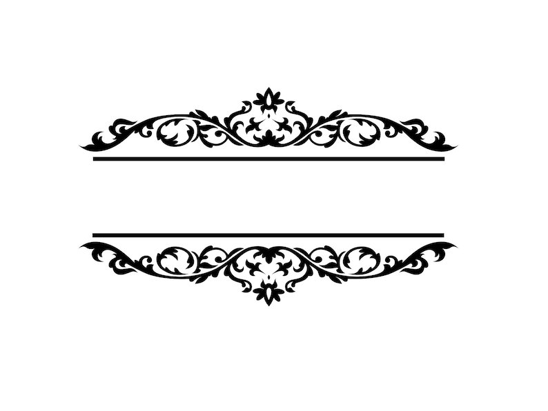Engrave SVG File Name Border & Laser Engraver Etsy