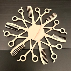 Digital File - UPDATED 2023 Version Hairdresser Ornaments SVG Instant Download | Glowforge Cut File - Not a Physical Ornament