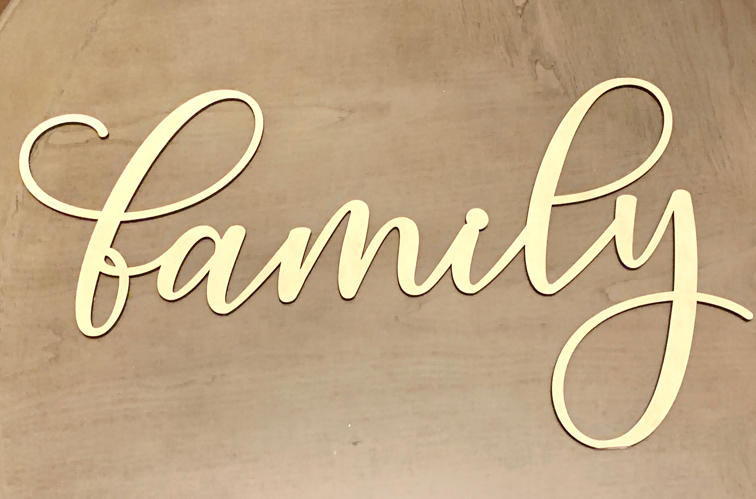 Download Family Single Word SVG Laser Glowforge Cricut Cut File | Etsy