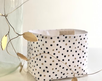 Small storage basket for make-up remover wipes