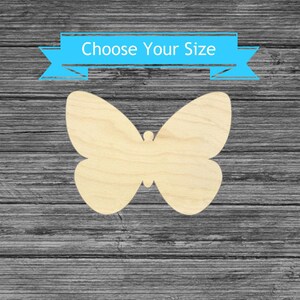 Butterfly Unfinished Wood Cutout - Laser Cut Nature Decor -  Multiple Sizes Blanks