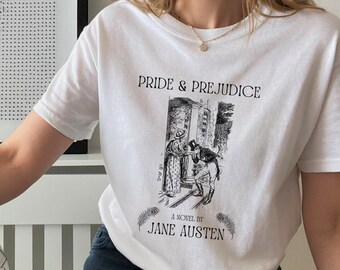 Pride and Prejudice Dark Academia Shirt Jane Austen Book Lover Gift Light Academia Clothing Dark Academia Clothing Aesthetic Clothes